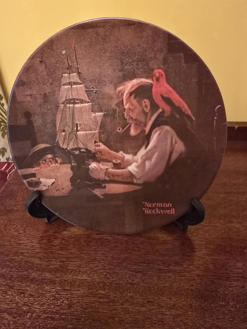 Norman Rockwell "Ship Builder" Plate, 1980, Limited Edition